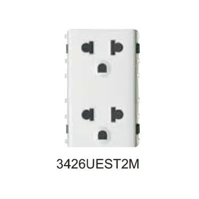 Ổ cắm đôi 3 chấu 3426UEST2M_G19