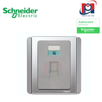 Bộ ổ cắm điện thoại đơn - Schneider - E3031RJ_GS_g19