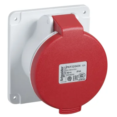 Ổ cắm gắn tủ IP44 32A - Schneider - PKF32G423