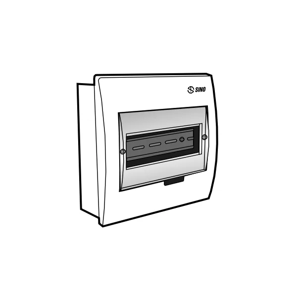 Tủ điện âm tường mặt nhựa E4FC 3/6SA
