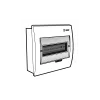 Tủ điện âm tường mặt nhựa E4FC 3/6S