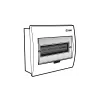 Tủ điện âm tường mặt nhựa E4FC 4/8LA