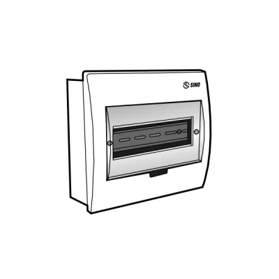 Tủ điện âm tường mặt nhựa E4FC 4/8SA