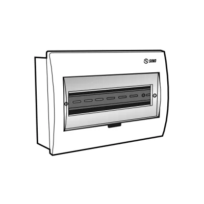 Tủ điện âm tường mặt nhựa E4FC 8/12S