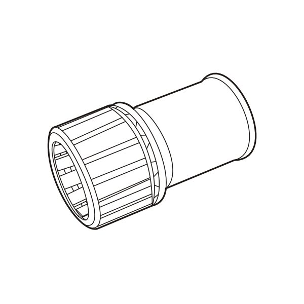 Nối thẳng ống đàn hồi với ống tròn cứng E253/20