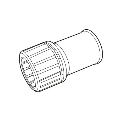 Nối thẳng ống đàn hồi với ống tròn cứng E253/25