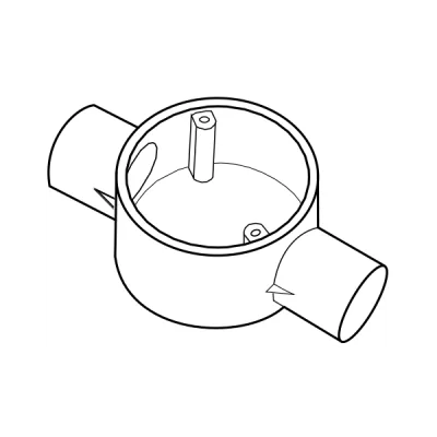 Hộp chia ngả 2 đường thấp E240/16/2