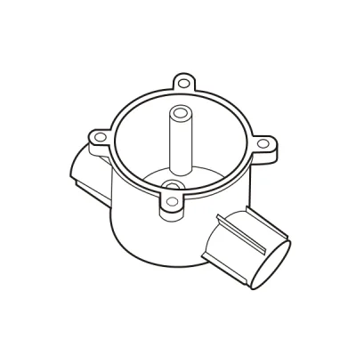Hộp chia ngả 2 đường cao E240/16/2D