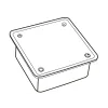 Hộp nối dây âm tự chống cháy E265A/3
