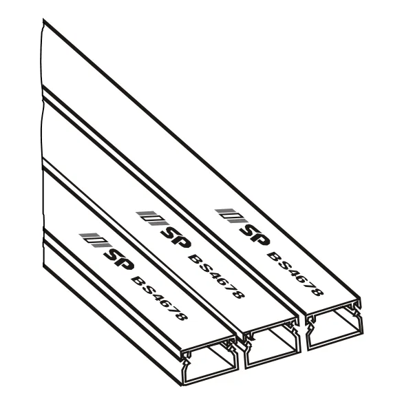 Máng ghen luồn dây điện có nắp GA120
