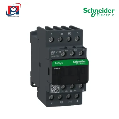 Khởi động từ loại LC1D 18A 24VDC - Schneider - LC1D18BD