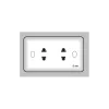 Ổ cắm đôi 2 chấu 16A S1982