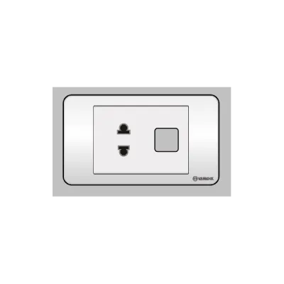 Ổ cắm đơn 2 chấu 1 lỗ S18AU/X