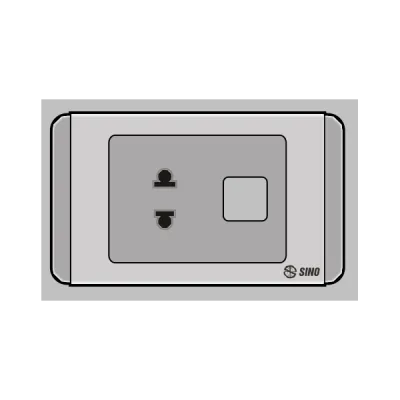 Ổ cắm đơn 2 chấu 1 lỗ S68GU/X