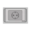 Ổ cắm Schuko 16A S68G/16