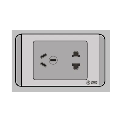 Ổ cắm 2 chấu S68GU/10US