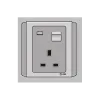 Ổ cắm 13A 3 chấu vuông S66G13SN