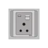 Ổ cắm 15A 3 chấu tròn S66G15N