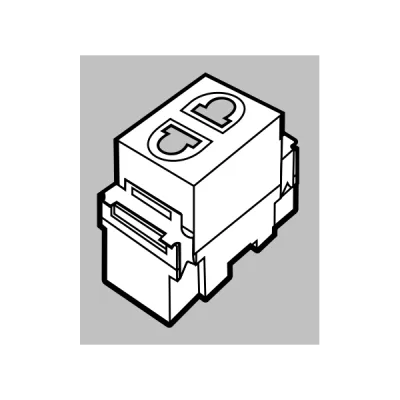 Hạt ổ cắm sàn 2 chấu 10A U001