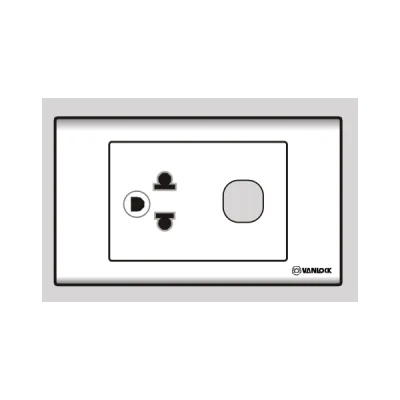 Ổ cắm đơn 3 chấu 16A 1 lỗ S18UEX