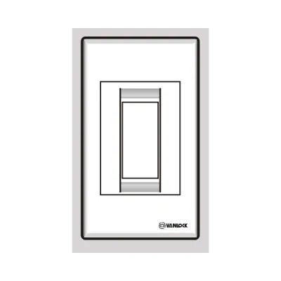 Mặt nhựa chứa 1 MCB ST121/M