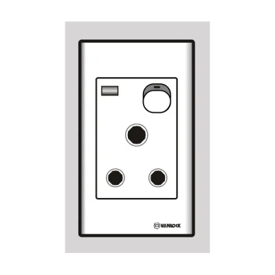 Ổ cắm 15A 3 chấu tròn S1815N