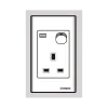 Ổ cắm 13A 3 chấu vuông S1813SN