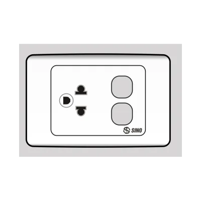 Ổ cắm đơn 3 chấu 16A 2 lỗ S9UEXX