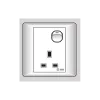 Ổ cắm 13A 3 chấu vuông S9813S