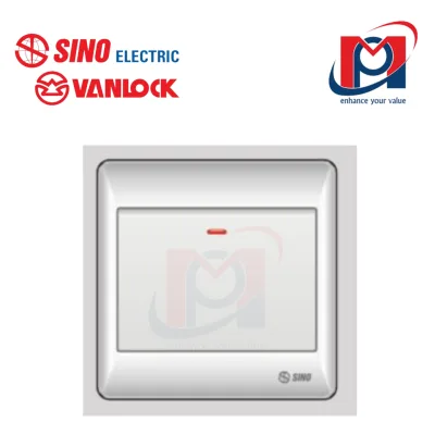 Công tắc đơn 2 chiều - Sino Vanlock - S981N2R