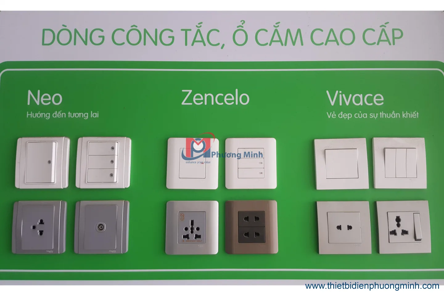Công tắc mặt vuông avatar vivace Schneider