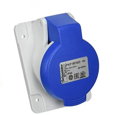 Ổ cắm gắn âm dạng nghiêng 5P 16A 6H IP44 - Schneider - PKF16F435