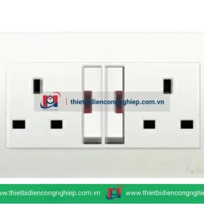 Ổ cắm đôi 3 chấu KB25LDN_WE Schneider