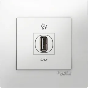Bộ ổ cắm sạc USB đơn KB31USB_WE
