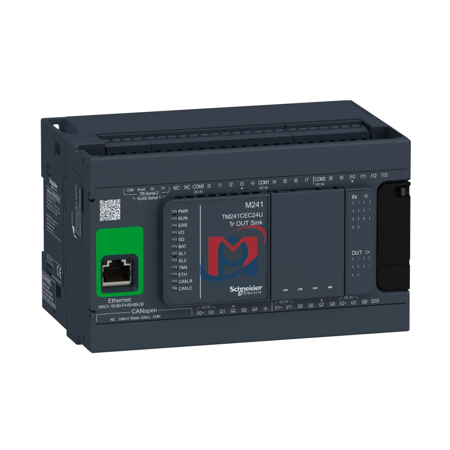 TM241CEC24U - Bộ điều khiển M221-24IO Transistor Sink Ethernet Can Master