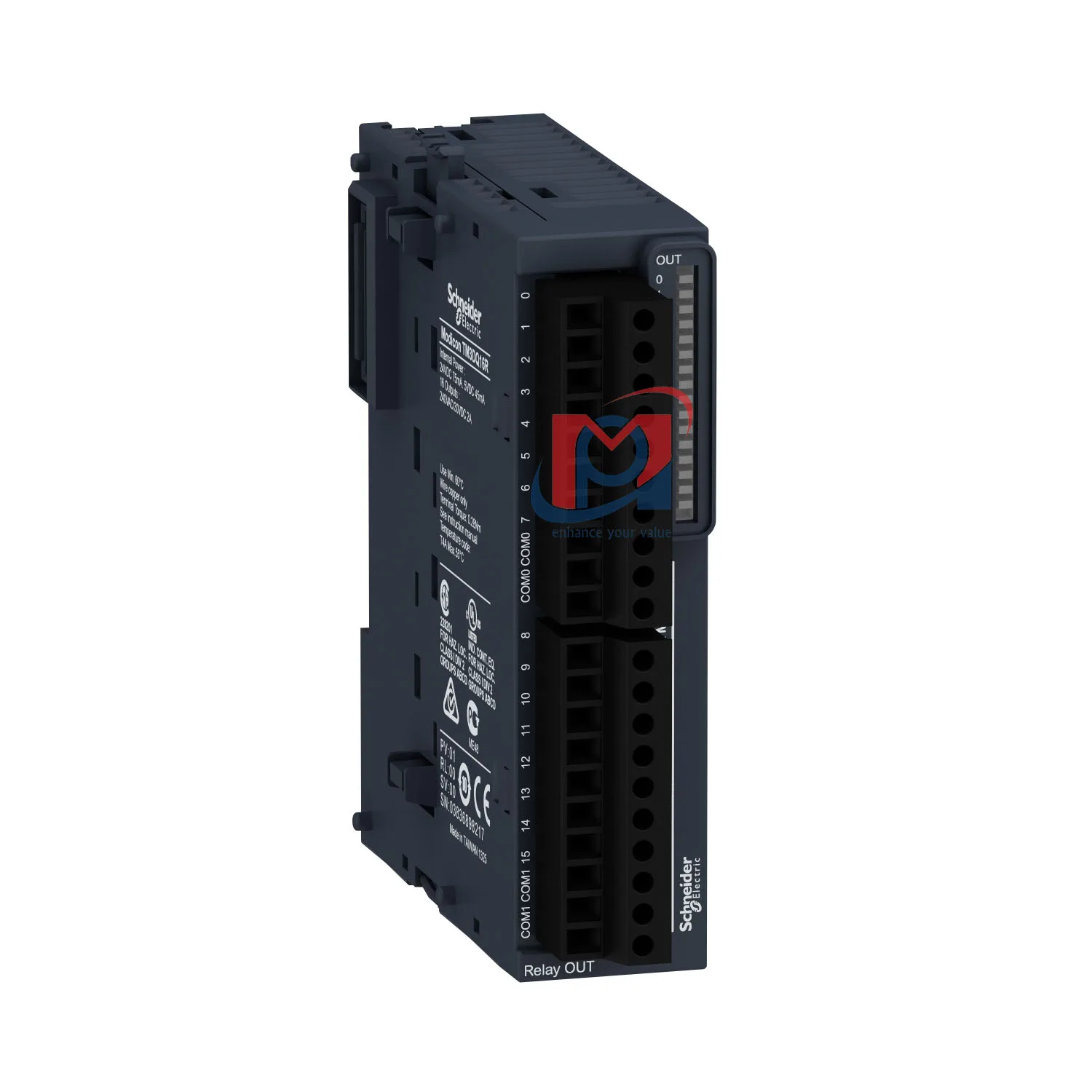 TM3DQ16R - Module TM3 16 Outputs Relays
