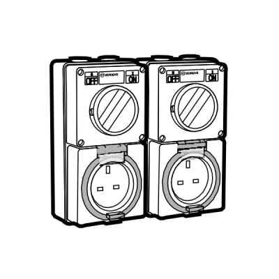 Ổ cắm công tắc kết hợp - Sino Vanlock - 56CV332