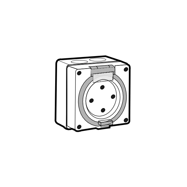 Ổ cắm 3 pha - Ổ cắm 4 chấu tròn 56SO432