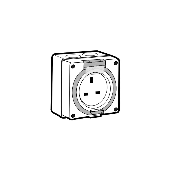 Ổ cắm 1 pha - Ổ cắm 3 chấu tròn 56SO316/240