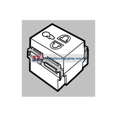 Hạt ổ cắm sàn 3 chấu đa năng - Sino Vanlock - U002