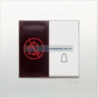 Do Not Disturb with Bell Press Vivace - 10A 250V 1 gang 1 way switch - Schneider -  Màu trắng - KB31BD_WE