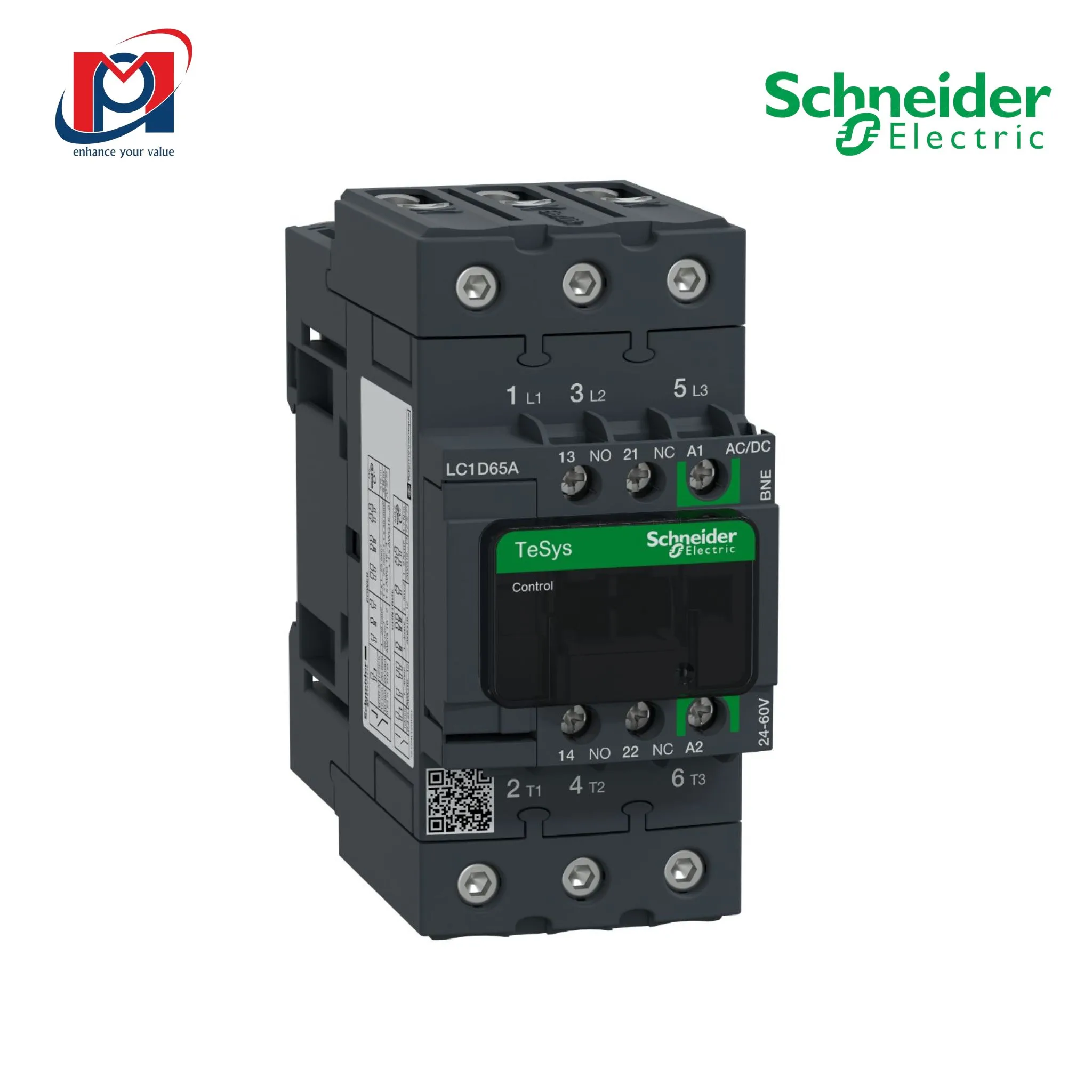 Khởi động từ loại LC1D 65A 220VAC - Schneider - LC1D65AM7
