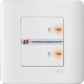E8432EPD3_WE - CÔNG TẮC BẬT ĐÈN ĐÔI CÓ ĐÈN LED ZENCELO SCHINEIDER