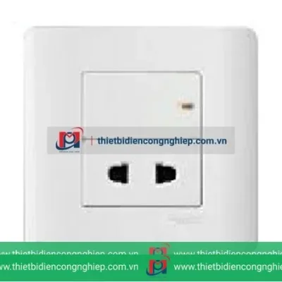 E84426U_G19 - Ổ CẮM ĐƠN 2 CHẤU 10A MÀU TRẮNG