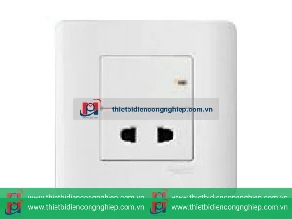 E84426U_G19 - Ổ CẮM ĐƠN 2 CHẤU 10A MÀU TRẮNG
