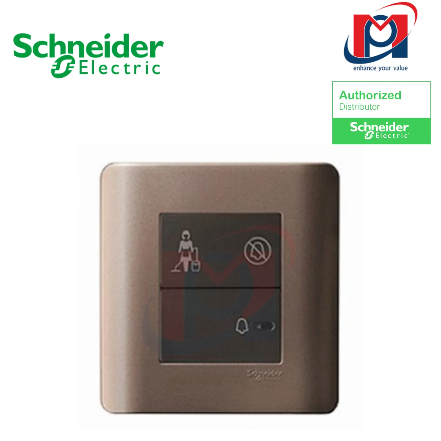 Bộ nhấn chuông đơn có DND và PCU - Schneider - E8431BPDM