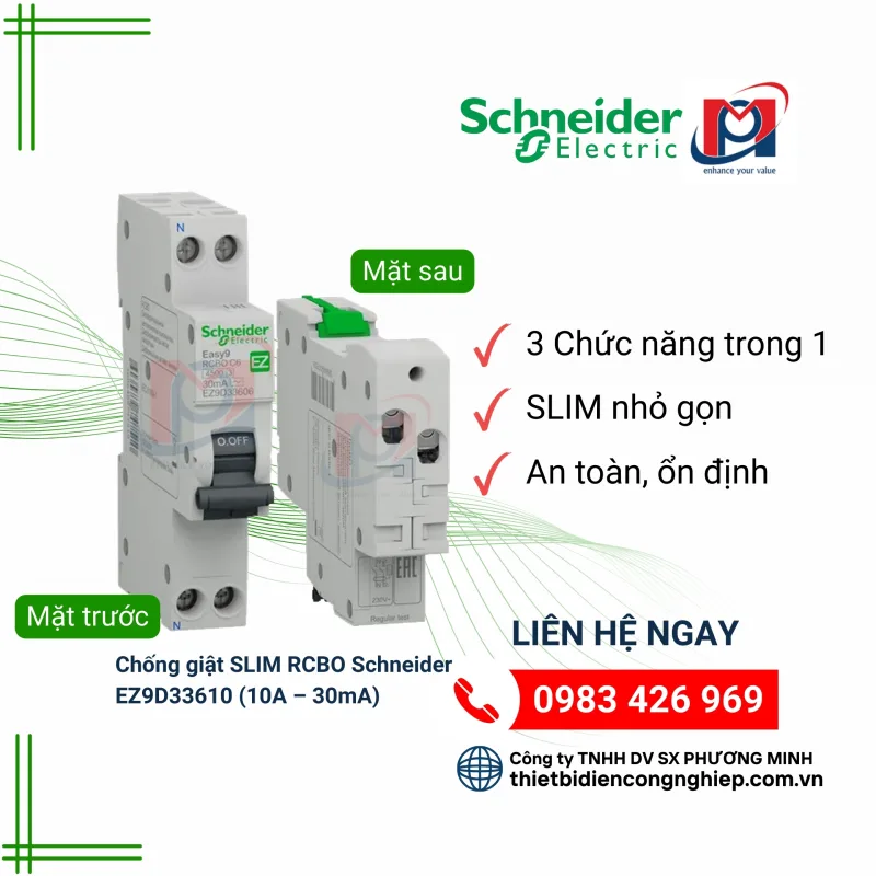 SLIM RCBO Schneider EZ9D33610