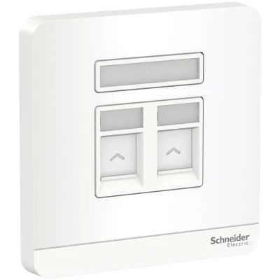 Bộ ổ cắm điện thoại đôi AvatarOn - Schneider - E8332RJS4