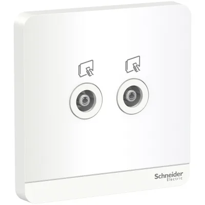 Bộ ổ cắm TV đôi AvatarOn - Schneider - E8332TV