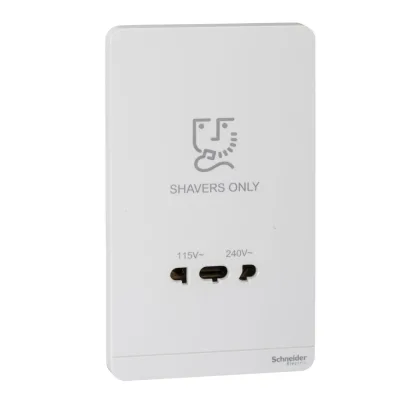 Bộ ổ cắm dao cạo râu AvatarOn - Schneider - E83T727V